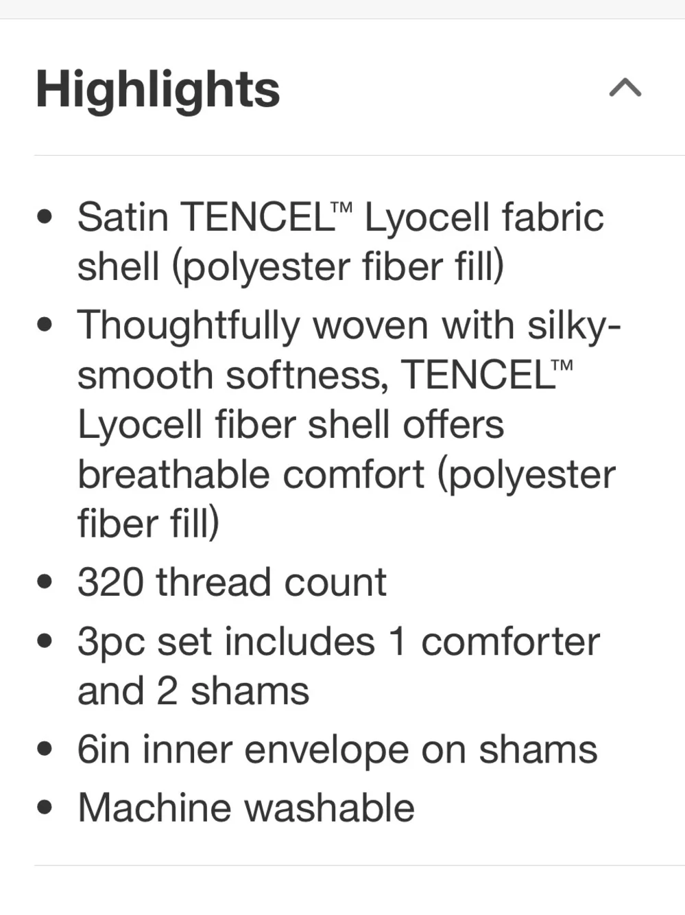 THRESHOLD NWT 3pс King TENCEL™ Comforter and Sham Set White